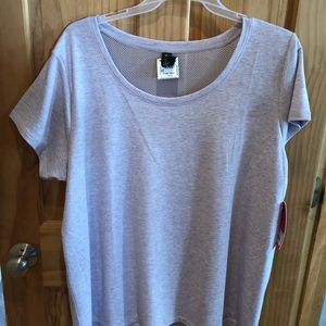 Plus size yoga/workout leisure tee